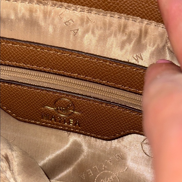 Maylea Tan Leather Handbag - Picture 5 of 5
